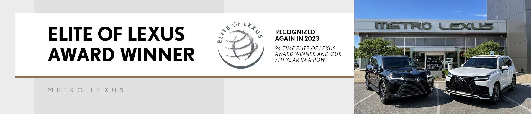 Elite of Lexus Award - Metro Lexus